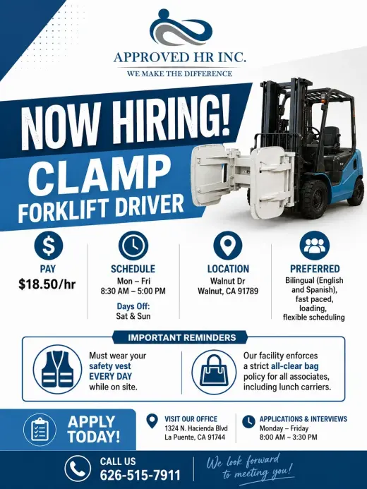 OPERADOR DE CLAMP FORKLIFT