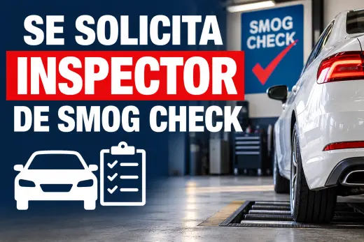 SE SOLICITA INSPECTOR DE SMOG CHECK – NEWHALL, CA