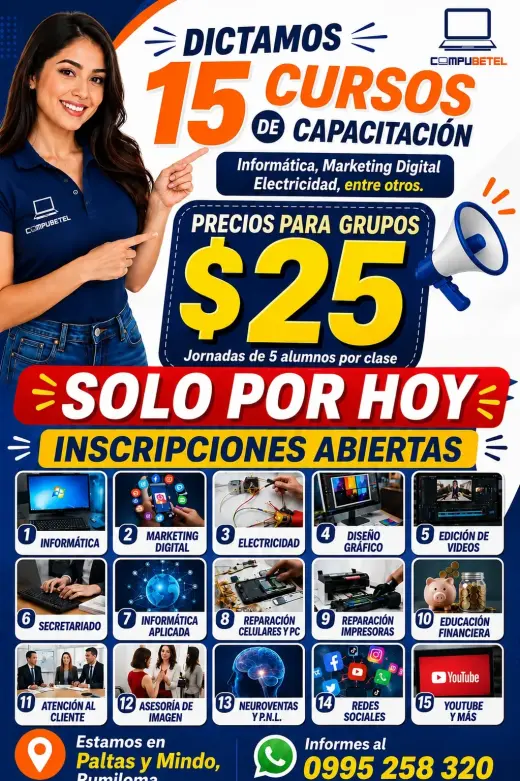 Cursos de Capacitación Disponibles - ¡Inscríbete Ahora!