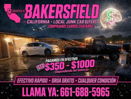 Efectivo por Autos Chatarra en Bakersfield