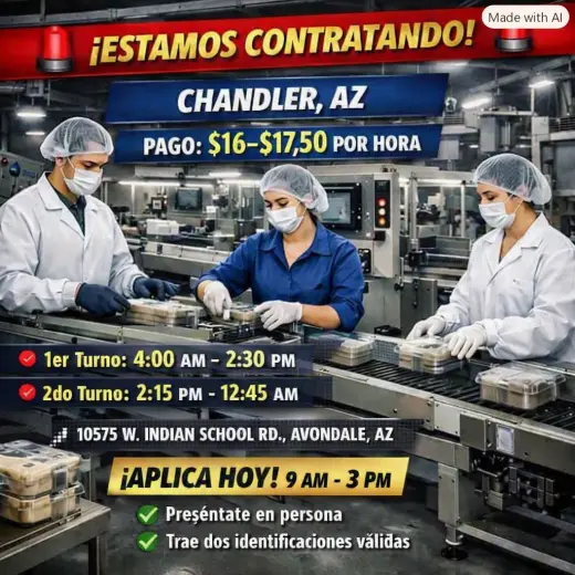 Oportunidades de Empleo en Chandler, AZ