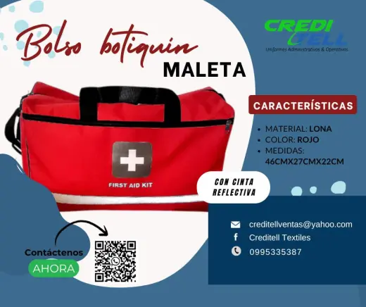 Bolso botiquín maleta para primeros auxilios