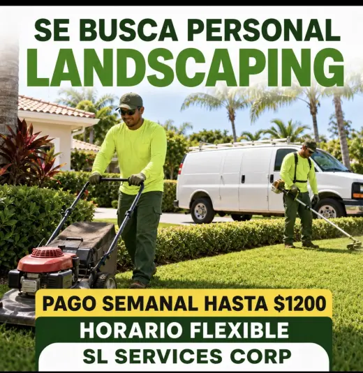 Se buscan trabajador para landscaping