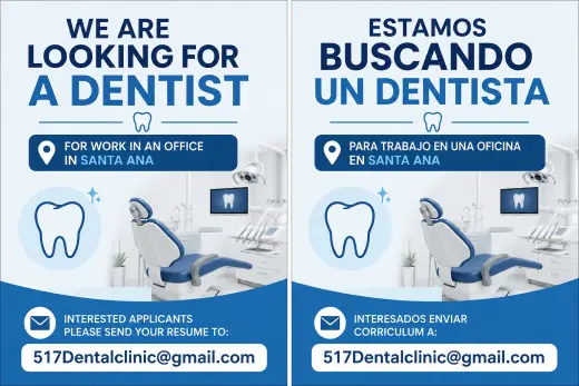 Se Busca Dentista en Santa Ana