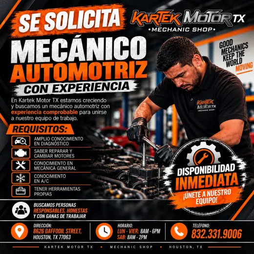 Buscamos Mecánico.