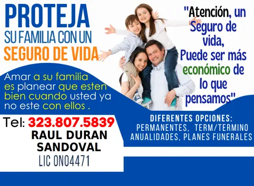 SEGURO para CUNDO TU FALTES !!