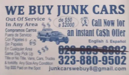 Compramos tu junk cars