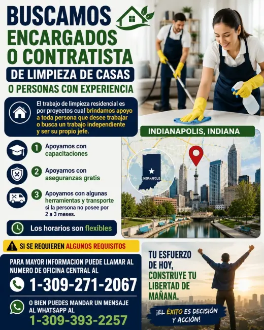 EMPLEO COMO ENCARGADO DE LIMPIEZA RECIDENCIAL