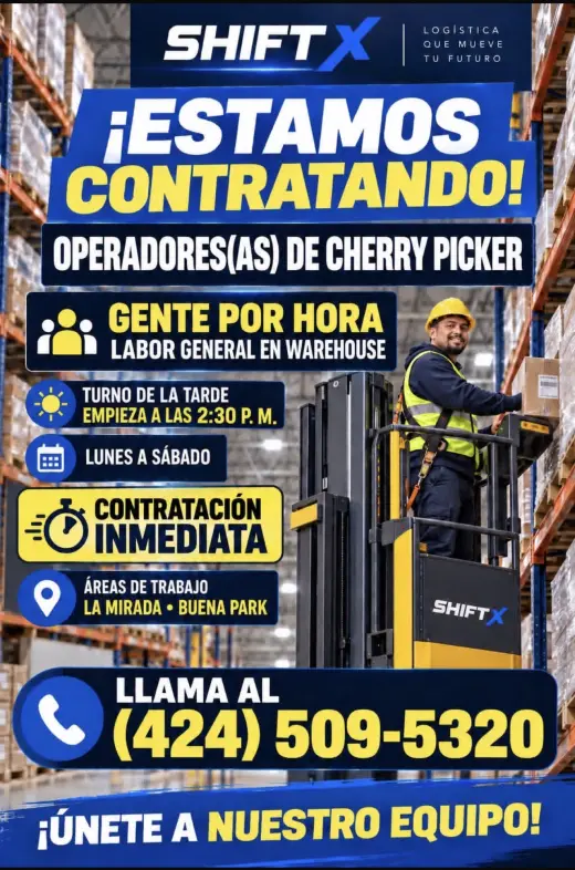 Operador de monta cargas y labor general