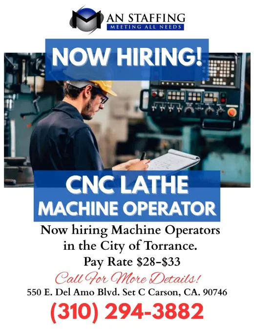 Se Busca Operadores de Torno CNC/ NEED of a CNC Lathe Machine Operator