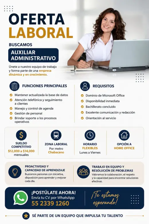 Auxiliar administrativo