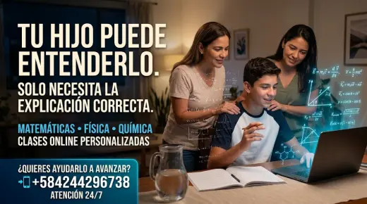 Tutoría Personalizada de Matemáticas, Física y Química Online