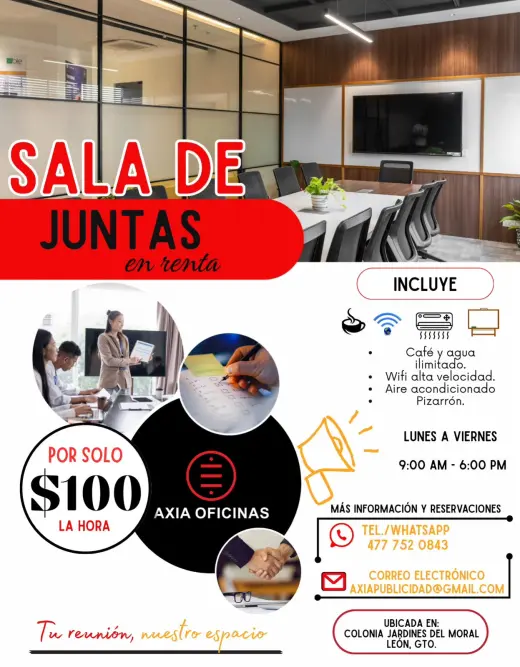 ¿Vas a dar un curso, taller o capacitación y no tienes el espacio ideal?