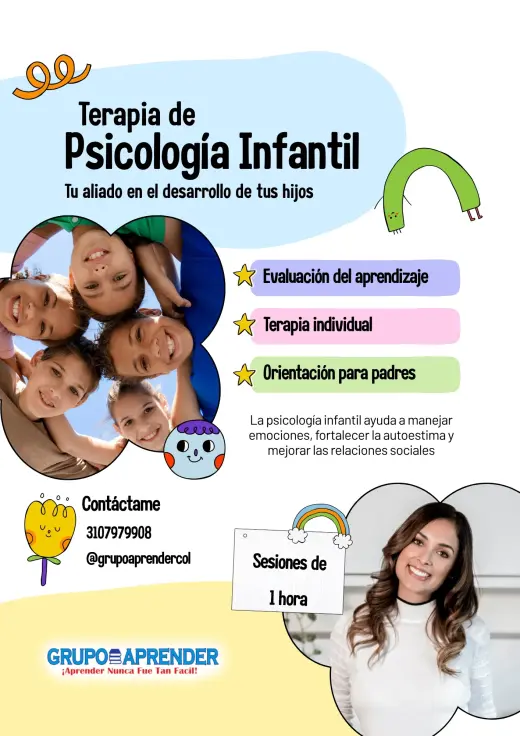 PSICOLOGIA PARA NIÑOS EN BOGOTA - GRUPO APRENDER