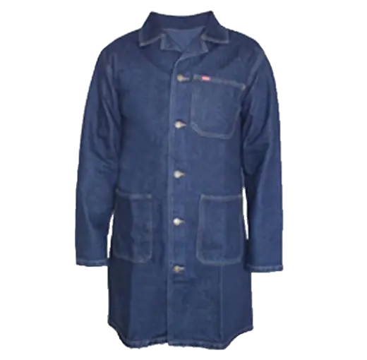 Mandil en tela jean para uniformes de trabajo