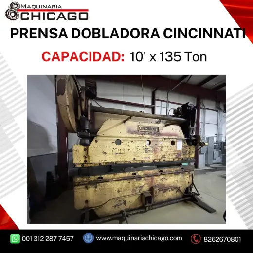 PRENSA DOBLADORA MECANICA A LA VENTA - MAQUINARIA METALMECANICA USADA