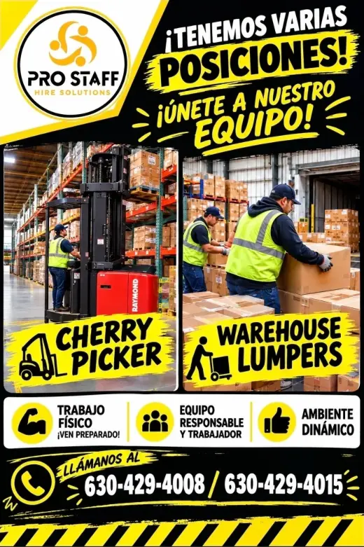 Oportunidades Laborales: Posiciones en Almacén Disponibles