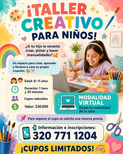 Taller Creativo para Niños - Clases Virtuales