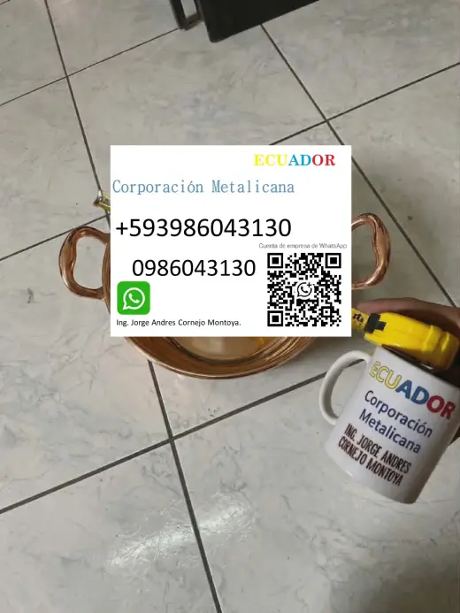 Servicio de venta de pailas de bronce en Guayaquil Samborondón Ecuador