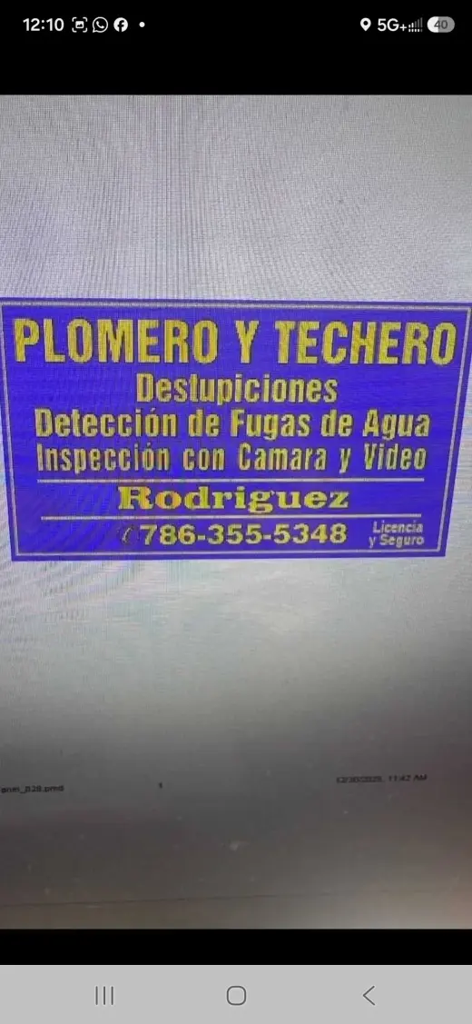 Reparación de techos y plomeria