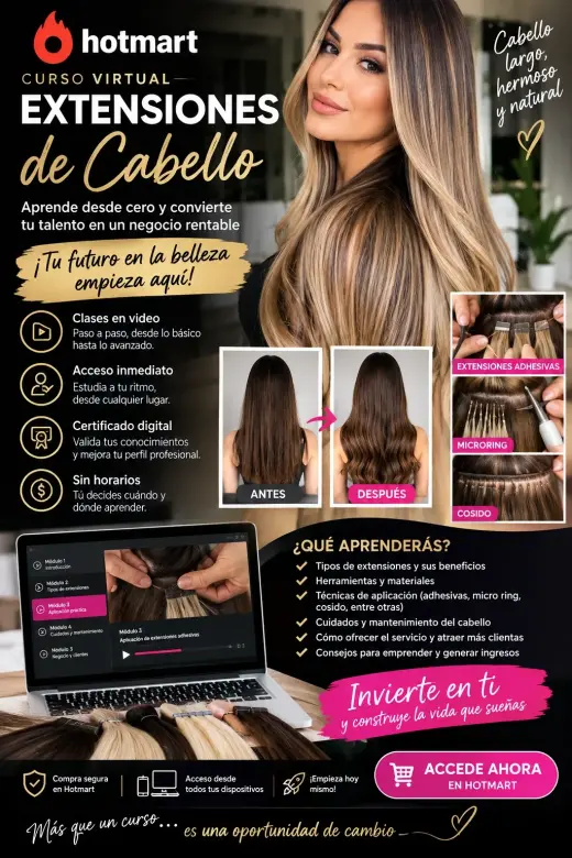 Venta de curso de extensiones