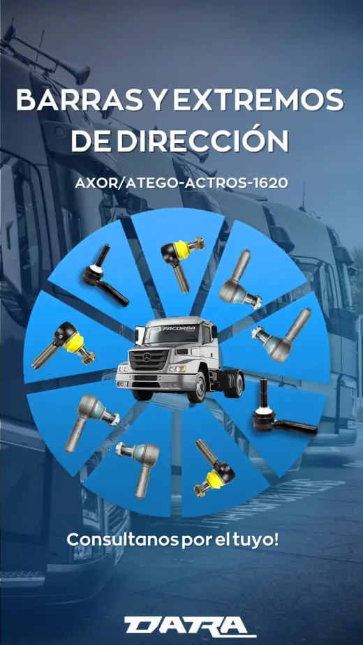 Barras y Extremos de Dirección para Camiones
