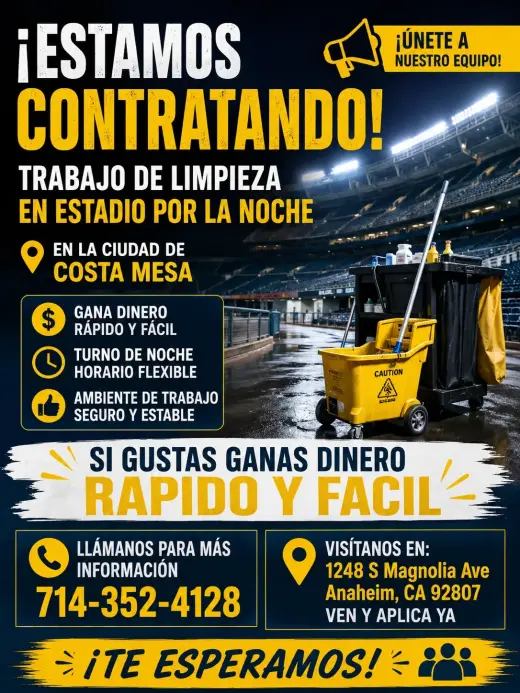 📢 ¡ESTAMOS CONTRATANDO! 📢