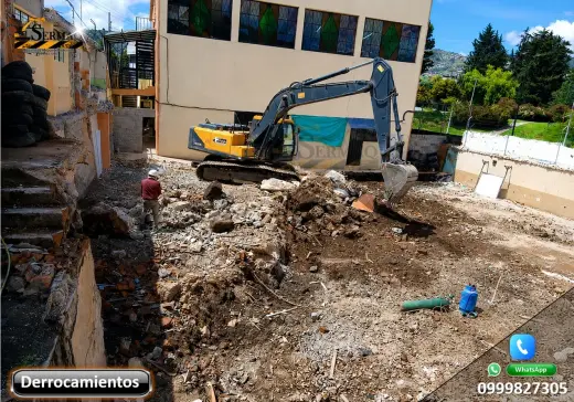 Alquiler de Excavadora de Orugas, Demoliciones, Desbanques, Excavaciones