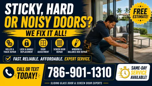 🔥 Sliding Glass Door Repair – FREE Estimate – Call Today!