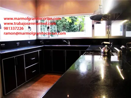 Granito Negro Aracruz para tableros de cocina, baños, pisos, paredes, counters