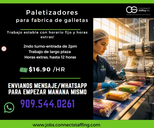 Paletizadores para Fabrica de Galletas-2ndo turno