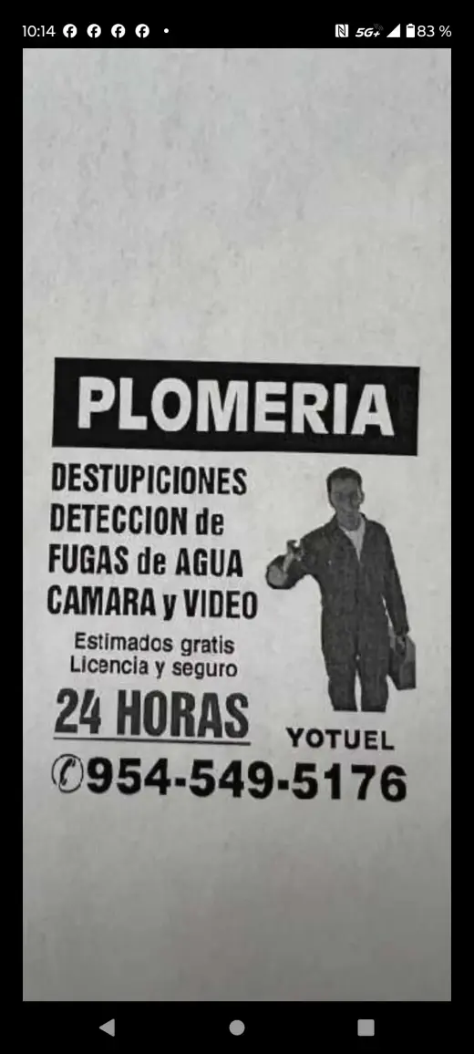 Reparaciónes plomería y a/c
