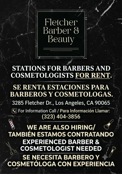 Estaciones para Barberos y Cosmetólogos en Renta