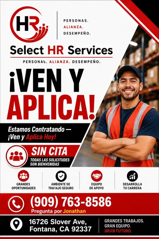 Busco empleados para Labor General y Montacargas