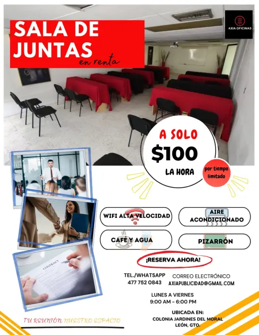 Tu área destinada para tus reuniones