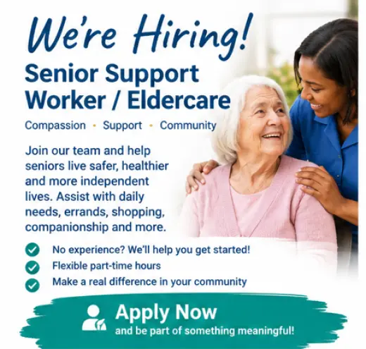Now Hiring: Senior Support Worker