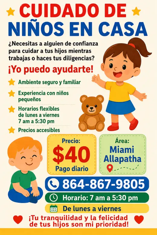 Cuido de niño área de Allapatha