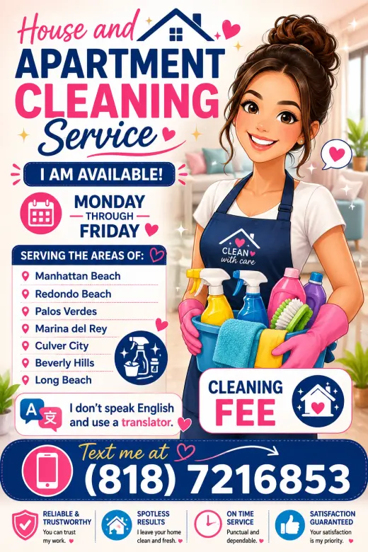 Servicio Profesional de Limpieza de Casas y Apartamentos