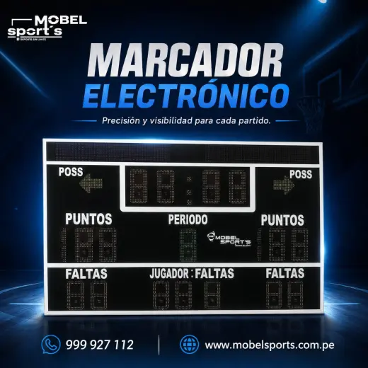 Marcador electrónico deportivo / futbol / voley / basquet / Mobel Sports