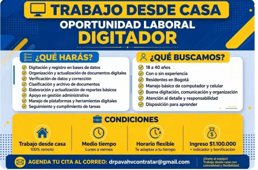 OFRECEMOS UNICA OPURTUNIDAD LABORAL CON O SIN EXPERIENCIA