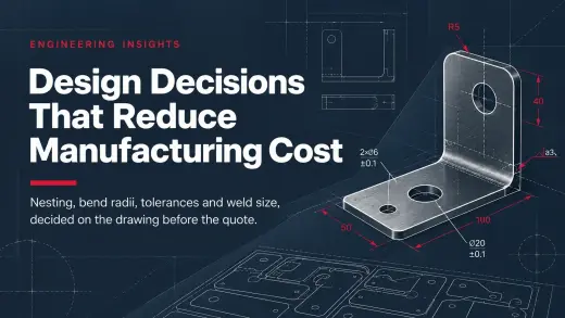 Sheet Metal DFM: Why 5 mm Costs You Three Blanks Per Sheet