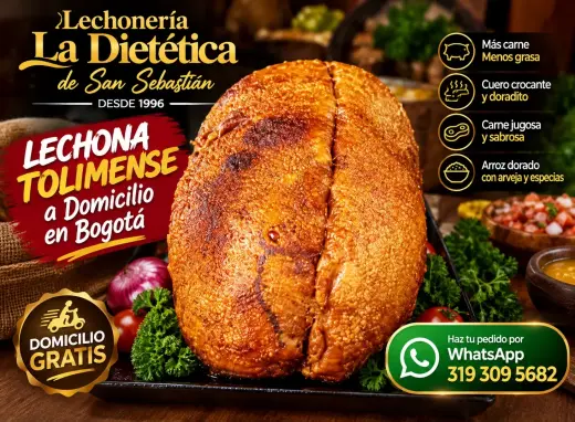 ¡La auténtica Lechona Tolimense a la puerta de tu casa en Bogotá! 🐷🔥