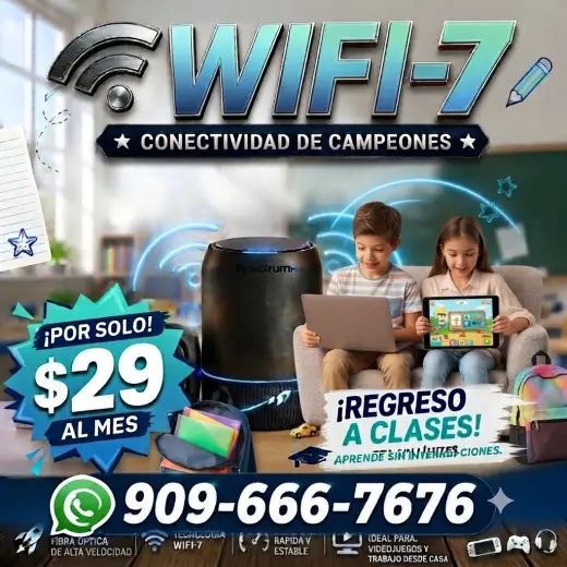 ⚡ Disfruta la nueva tecnología WIFI-7