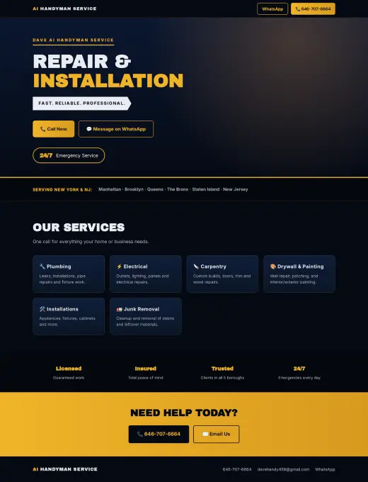 Servicios de Manitas Confiables - Reparación e Instalación