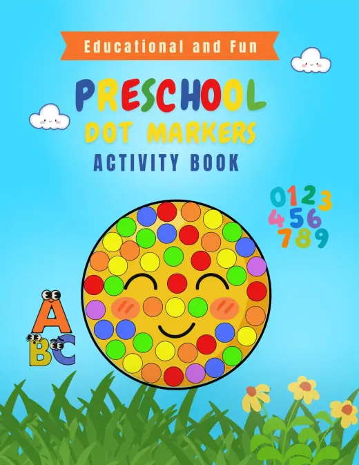 Educational Dot Marker Activity Book for Preschool Kids