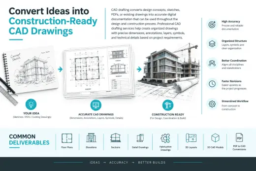 Convert Ideas into Construction-Ready CAD Drawings