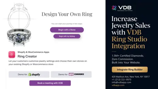Let Customers Design Rings with Certified Diamonds on Your Site
