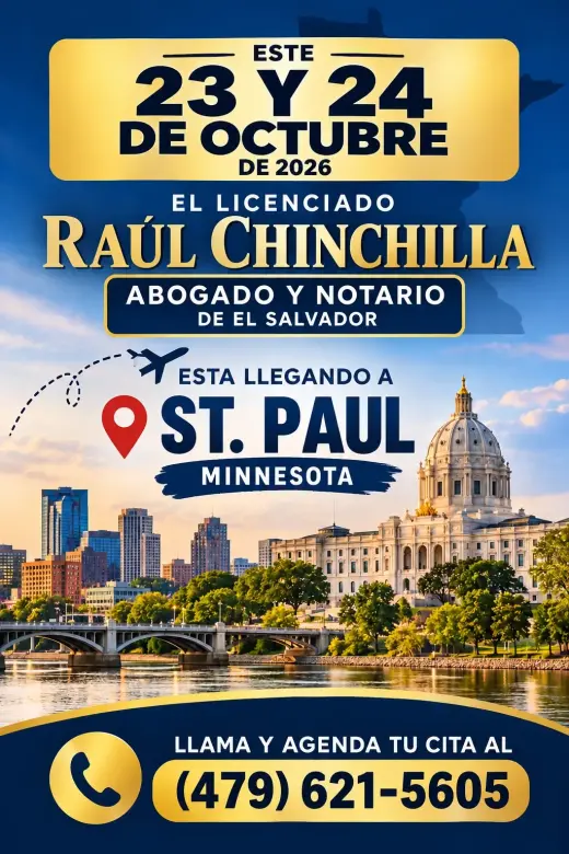ABOGADO Y NOTARIO SALVADOREÑO EN ST. PAUL, MINNESOTA