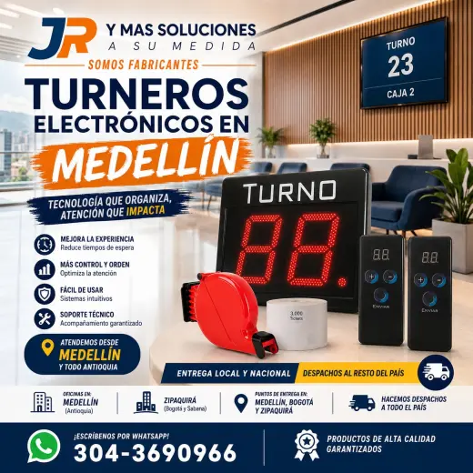 Fabricante de Turneros Electrónicos en Medellín