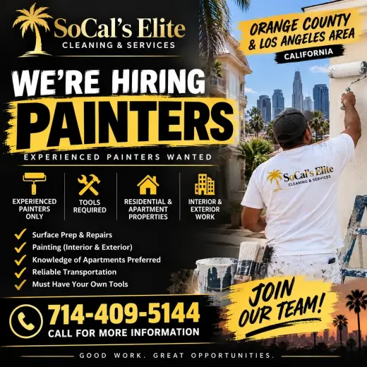 🎨🔨 ¡ESTAMOS CONTRATANDO PINTORES